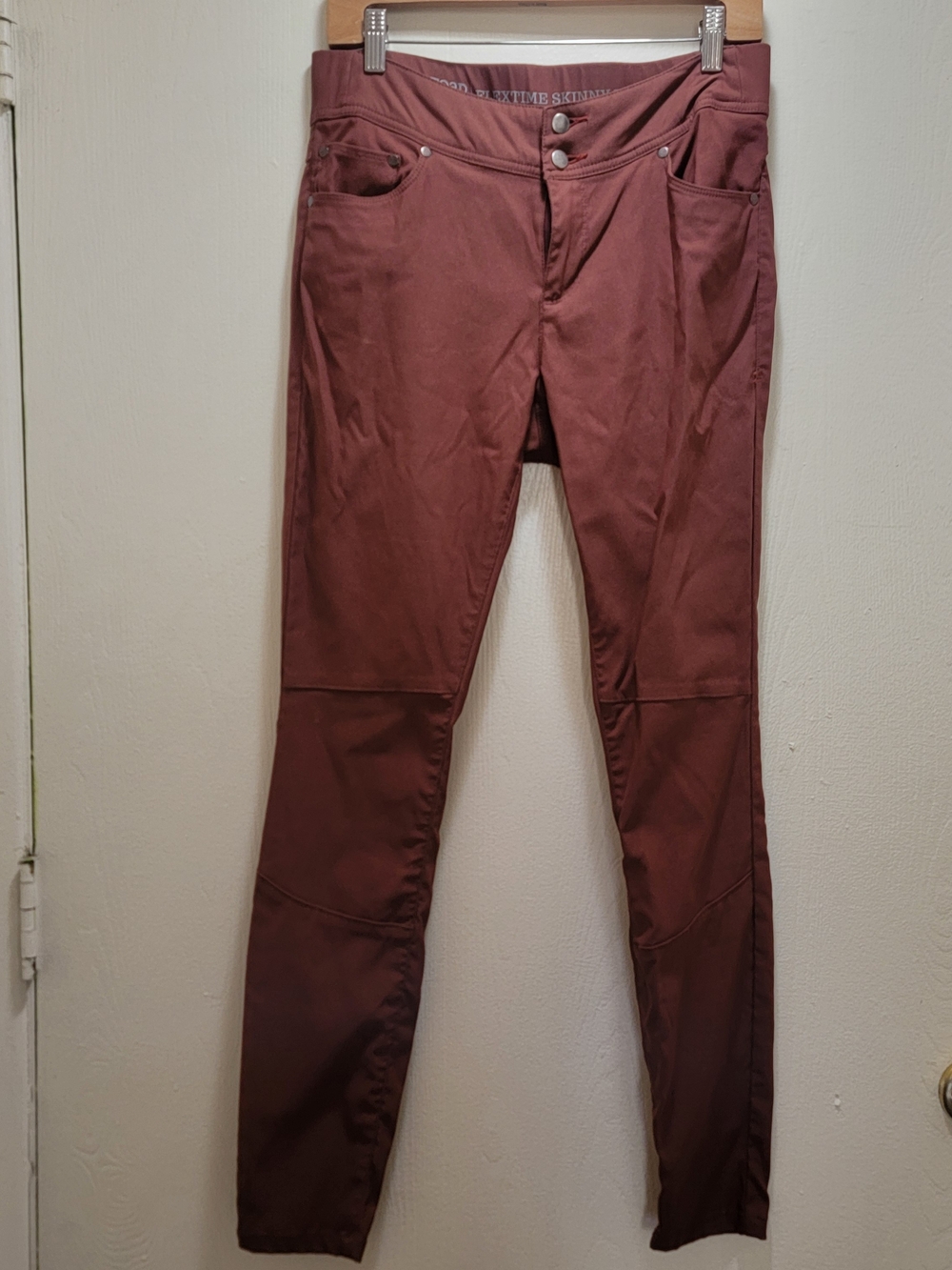 Toad&Co Women's Burgundy Skinny Pants